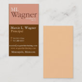 Carte De Visite Design d'entreprise chic (Devant / Derrière)