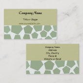 Carte De Visite Design d'entreprise Hexagon vert (Devant / Derrière)