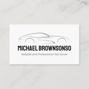Carte De Visite Design d'illustration de voiture de luxe