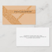 Carte De Visite Design d'impression de liège moderne (Devant / Derrière)