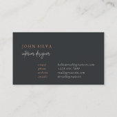 Carte de visite design d'intérieur (Dos)