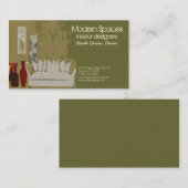 carte de visite design d'intérieur (Devant / Derrière)