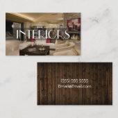 carte de visite design d'intérieur (Devant / Derrière)