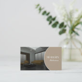 Carte de visite design d'intérieur (Debout devant)