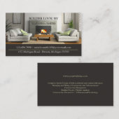 Carte de visite design d'intérieur (Devant / Derrière)