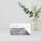 Carte De Visite design d'intérieur 100% naturel biologique en bois (Debout devant)