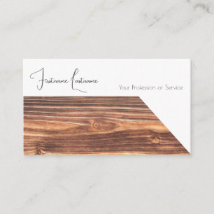 Carte De Visite design d'intérieur 100% naturel biologique en bois