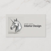 Carte De Visite Design d'intérieur 3D Sculpture Unicorn Architectu (Devant)