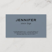 Carte De Visite Design d'intérieur Abstrait gris moderne (Dos)