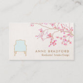 Carte De Visite Design d'intérieur Chaise française Décorateur de  (Devant)