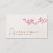 Carte De Visite Design d'intérieur Chaise française Décorateur de (Devant)