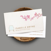 Carte De Visite Design d'intérieur Chaise française Décorateur de