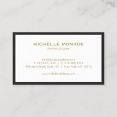 Carte De Visite Design d'intérieur circulaire vintage Raffiné (Dos)