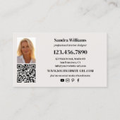 Carte De Visite Design d'intérieur Collage de photos de portefeuil (Dos)