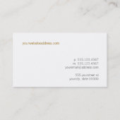 Carte de visite Design d'intérieur créatif (Dos)