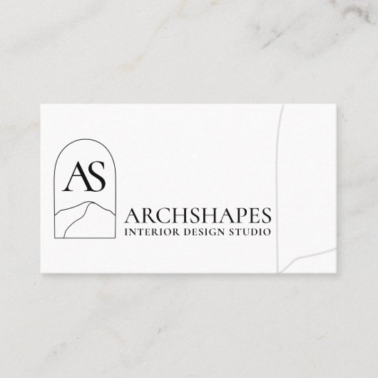 Carte De Visite Design d'intérieur d'architecture de la nature de  (Devant)