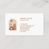 Carte De Visite Design d'intérieur de céramique Vase de poterie Dé (Dos)