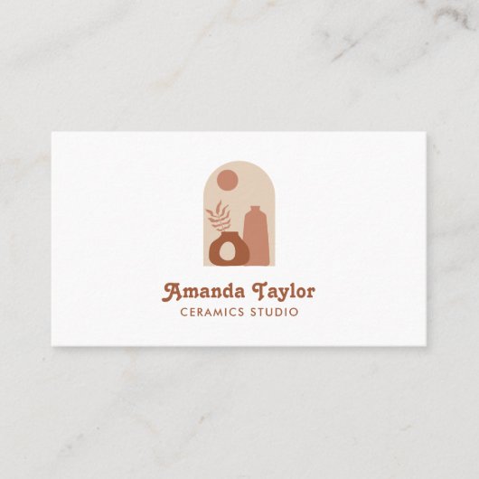 Carte De Visite Design d'intérieur de céramique Vase de poterie Dé (Devant)