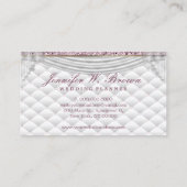 Carte De Visite Design d'intérieur de décoration mariage (Dos)