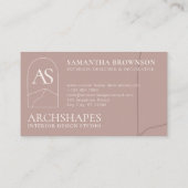 Carte De Visite Design d'intérieur de géométrie de l'architecture (Dos)