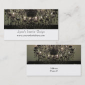 Carte De Visite Design d'intérieur de lustre (Devant / Derrière)