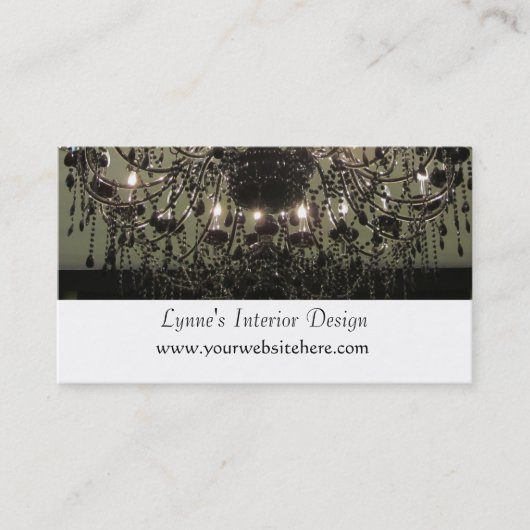 Carte De Visite Design d'intérieur de lustre (Devant)