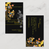 Carte De Visite Design d'intérieur des arbres lunaires (Devant / Derrière)