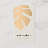 Carte De Visite Design d'intérieur du logo de la monstère de cuivr (Devant)