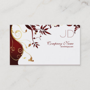 Carte De Visite Design d'intérieur élégant et simple