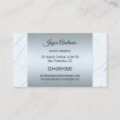 Carte de visite Design d'intérieur en marbre bleu (Dos)