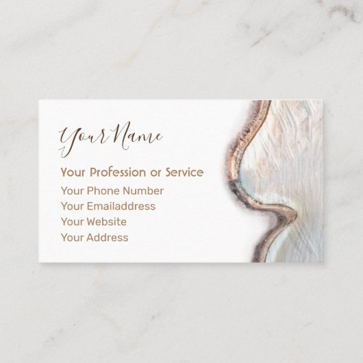 Carte De Visite Design d'intérieur et mobilier en bois bio ! bus (Dos)