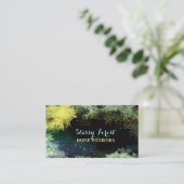 Carte De Visite Design d'intérieur forestier étincelant (Debout devant)