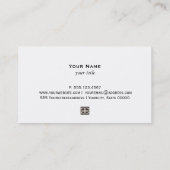 Carte De Visite Design d'intérieur géométrique Jaune élégant (Dos)