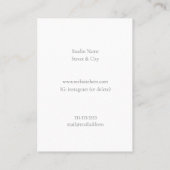 Carte De Visite Design d'intérieur géométrique moderne gris (Dos)