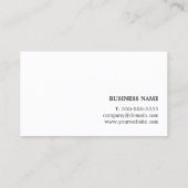 Carte De Visite Design d'intérieur gris texture moderne et élégant (Dos)