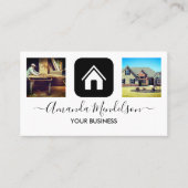 Carte De Visite design d'intérieur mobilier bâtiment agent immobi (Devant)