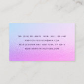 Carte De Visite Design d'intérieur moderne chic chic chic élégant (Dos)