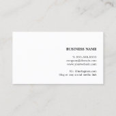 Carte De Visite Design d'intérieur moderne élégant gris Faux bois (Dos)