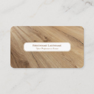 Carte De Visite Design d'intérieur moderne en bois d'arbre élégant