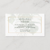 Carte De Visite Design d'intérieur moderne Feuille tropical (Dos)