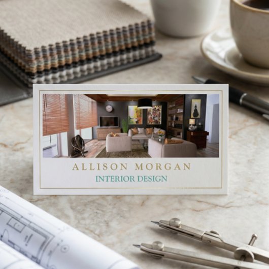 Carte De Visite Design d'intérieur Photo Showcase Moderne Design