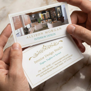 Carte De Visite Design d'intérieur Photo Showcase Moderne Design