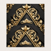 Carte De Visite Design doré (Intérieur déplié)