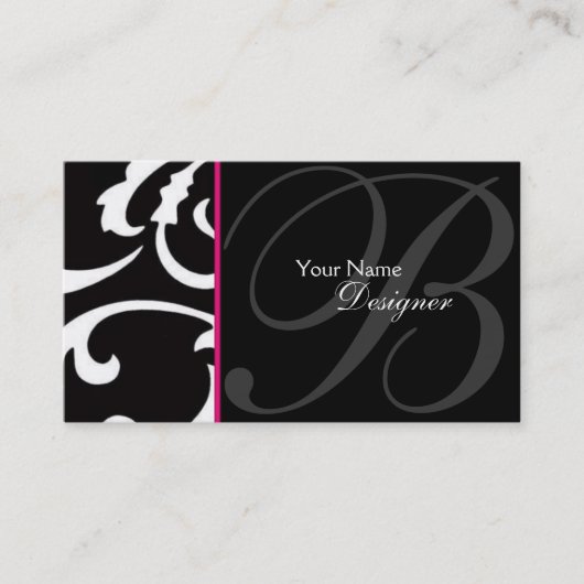 Carte de visite design élégant (Devant)