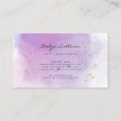 Carte De Visite design élégant aquarelle agate (Dos)