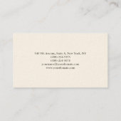 Carte De Visite Design élégant bois professionnel gris blanc moder (Dos)