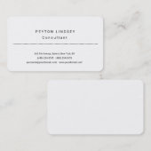Carte De Visite Design élégant classique professionnel (Devant / Derrière)