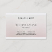 Carte De Visite Design élégant Couleur créative Harmonie Luxe (Devant)