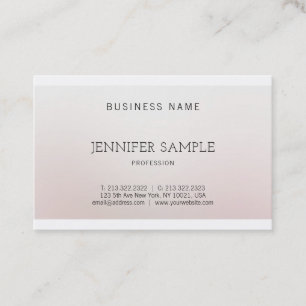 Carte De Visite Design élégant Couleur créative Harmonie Luxe