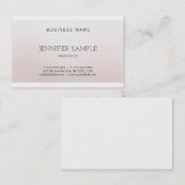 Carte De Visite Design élégant Couleur créative Harmonie Luxe (Devant / Derrière)